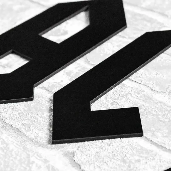 Drevené logo - Nápis na stenu - AC/DC