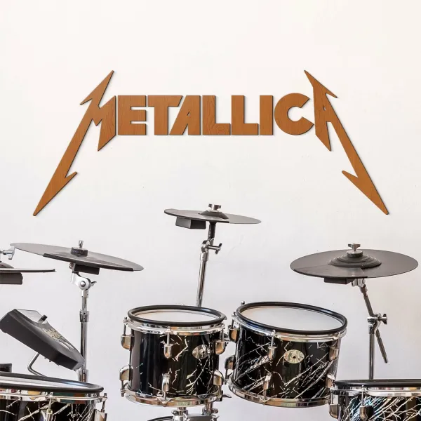 Drevený obraz - Logo METALLICA
