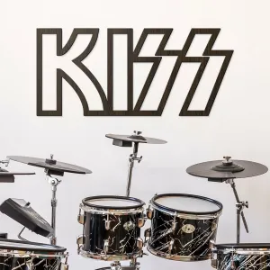 Drevený obraz na stenu - Logo KISS