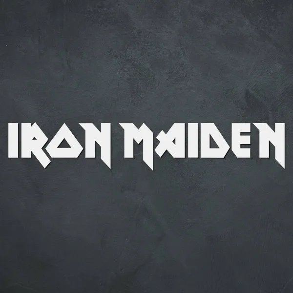 Drevené logo - Iron Maiden