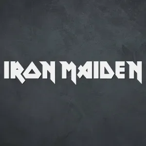 Drevené logo - Iron Maiden