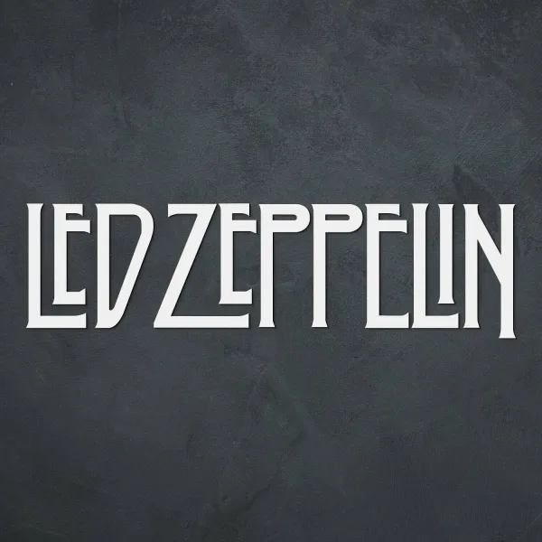 Drevený obraz - Logo Led Zeppelin