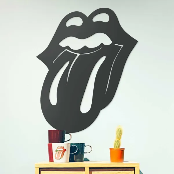 Drevený znak na stenu - The Rolling Stones