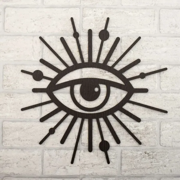 Zaujímavý obraz z dreva - Symbol Oko