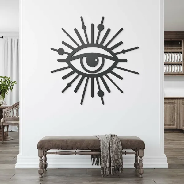 Zaujímavý obraz z dreva - Symbol Oko