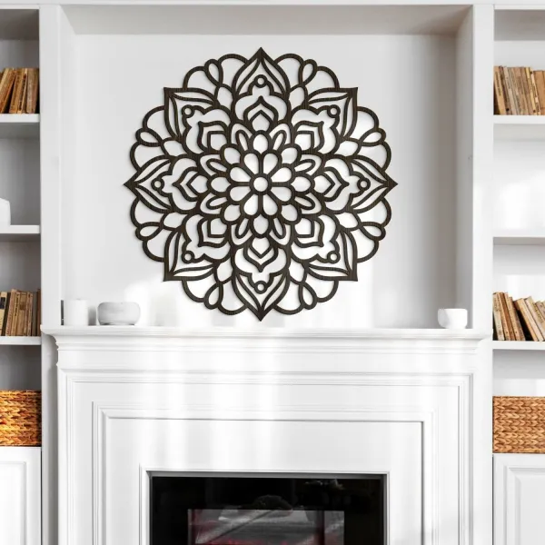 Drevená 3D mandala na stenu - Neferet