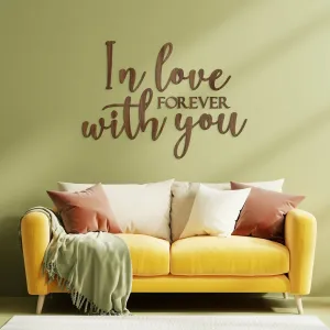 Citát o láske na stenu - In love forever