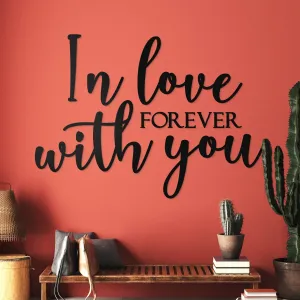 Citát o láske na stenu - In love forever