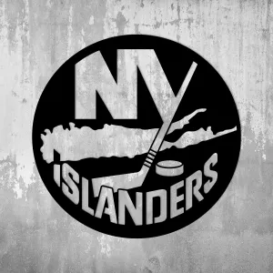 Drevené logo hokeja - New York Islanders