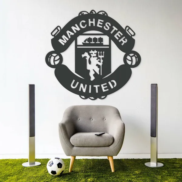 Drevený obraz - Logo Manchester United