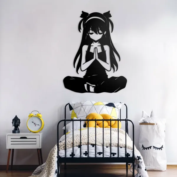 Drevená nálepka - Anime