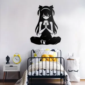 Drevená nálepka - Anime