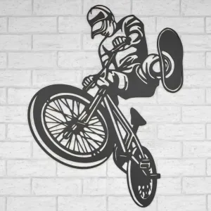 Drevený obraz na stenu - Street cyklista