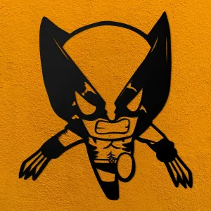 Drevený 3D obraz Wolverina na stenu