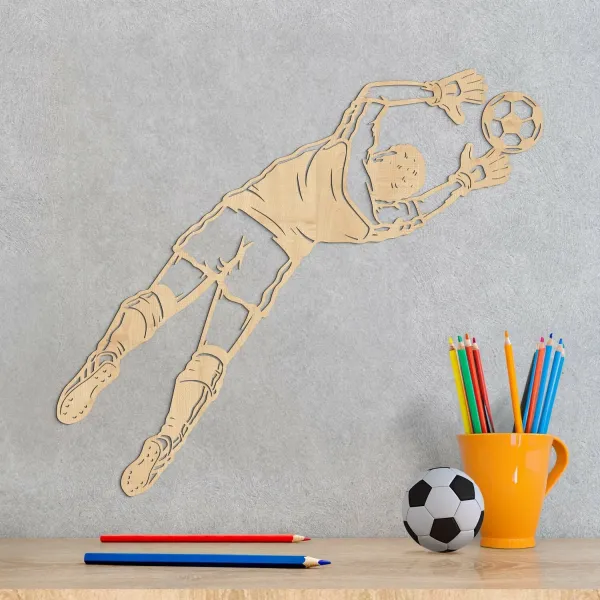 Futbalová nálepka na stenu - Brankár