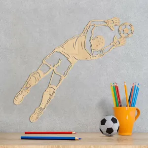 Futbalová nálepka na stenu - Brankár