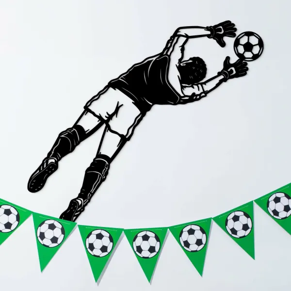 Futbalová nálepka na stenu - Brankár