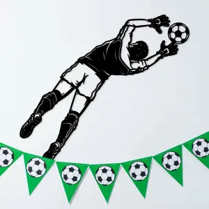 Futbalová nálepka na stenu - Brankár