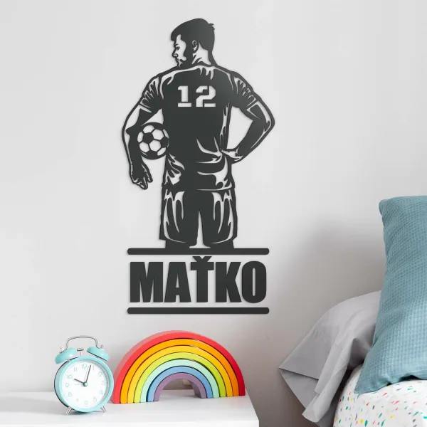 Futbalový darček pre chlapca - Obraz s menom