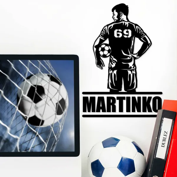 Futbalový darček pre chlapca - Obraz s menom