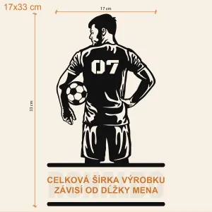 Futbalový darček pre chlapca - Obraz s menom