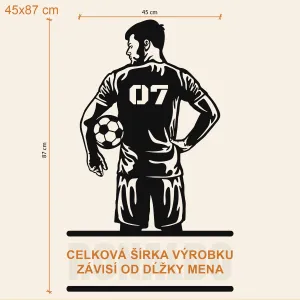 Futbalový darček pre chlapca - Obraz s menom