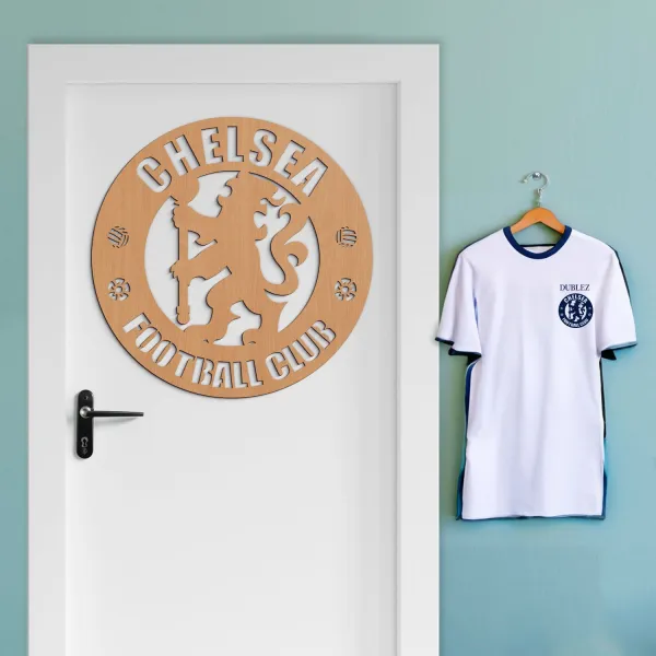 Drevené logo na stenu - Chelsea FC