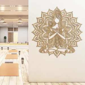 Boho mandala na stenu - Jogínka