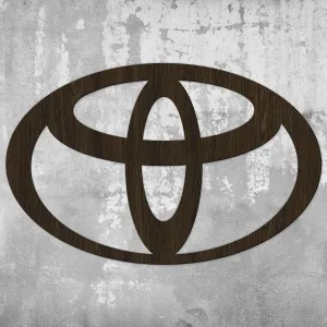Drevený znak na stenu - Logo Toyota