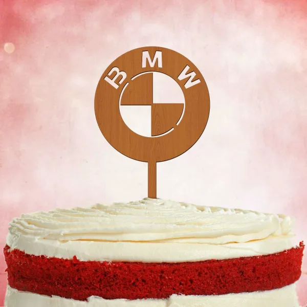 Tortový zápich z dreva - BMW