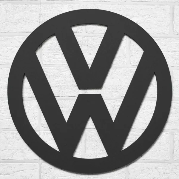 Drevený obraz - Znak loga Volkswagen