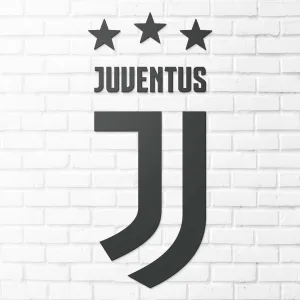 Drevené logo futbalového klubu - Juventus