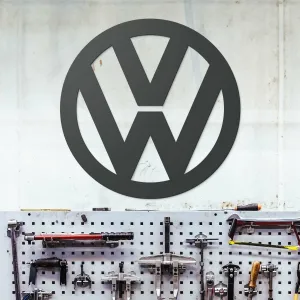 Drevený obraz - Znak loga Volkswagen