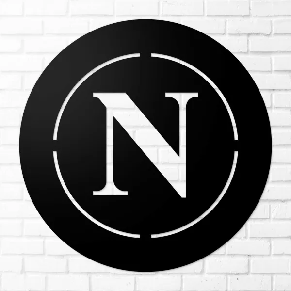 Drevené logo na stenu - SSC Neapol