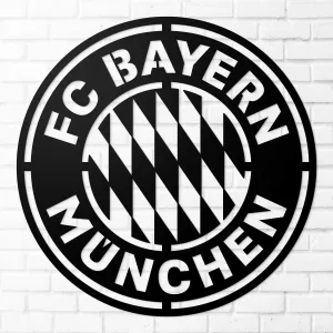 Drevené logo klubu - FC Bayern Munchen