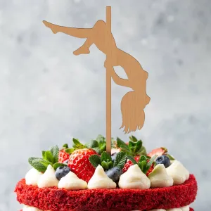 Drevený zápich - Tanečnica Pole Dance