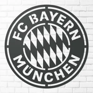 Drevené logo klubu - FC Bayern Munchen