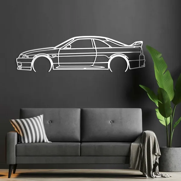 Drevená dekorácia na stenu - Nissan R33 GT-R