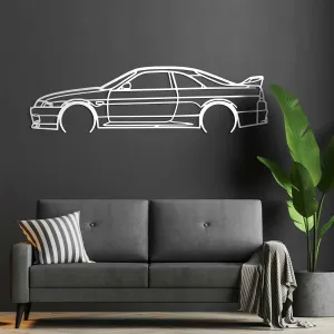 Drevená dekorácia na stenu - Nissan R33 GT-R
