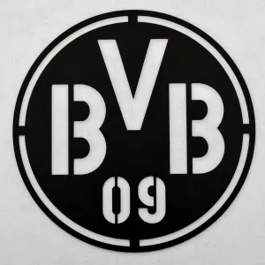 Drevené logo futbalového klubu - BVB