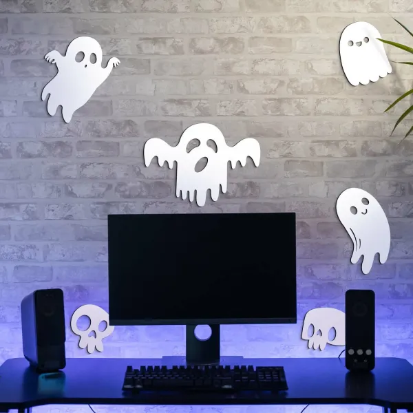 Halloweenská výzdoba na stenu - Duchovia