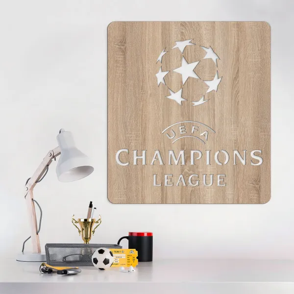 Drevený obraz na stenu - Liga majstrov UEFA