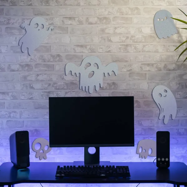 Halloweenská výzdoba na stenu - Duchovia