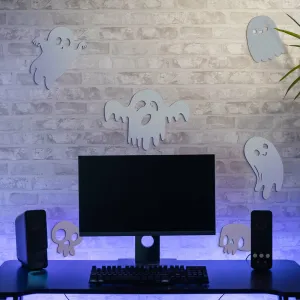Halloweenská výzdoba na stenu - Duchovia