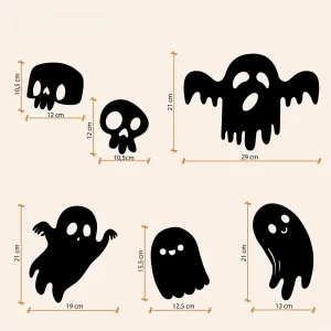 Halloweenská výzdoba na stenu - Duchovia