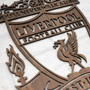 Drevené logo klubu na stenu - Liverpool