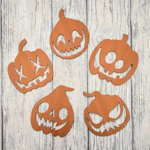 Drevená výzdoba na Halloween - Tekvice