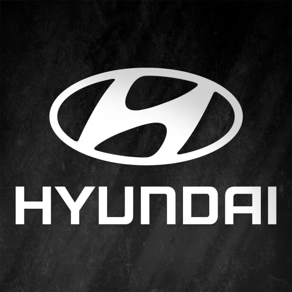 Drevené logo auta na stenu - Hyundai