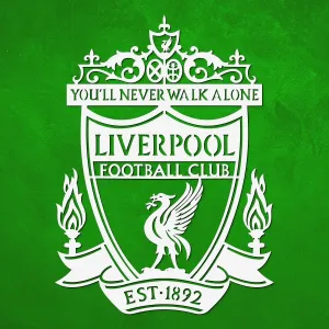 Drevené logo klubu na stenu - Liverpool