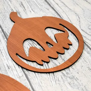 Drevená výzdoba na Halloween - Tekvice